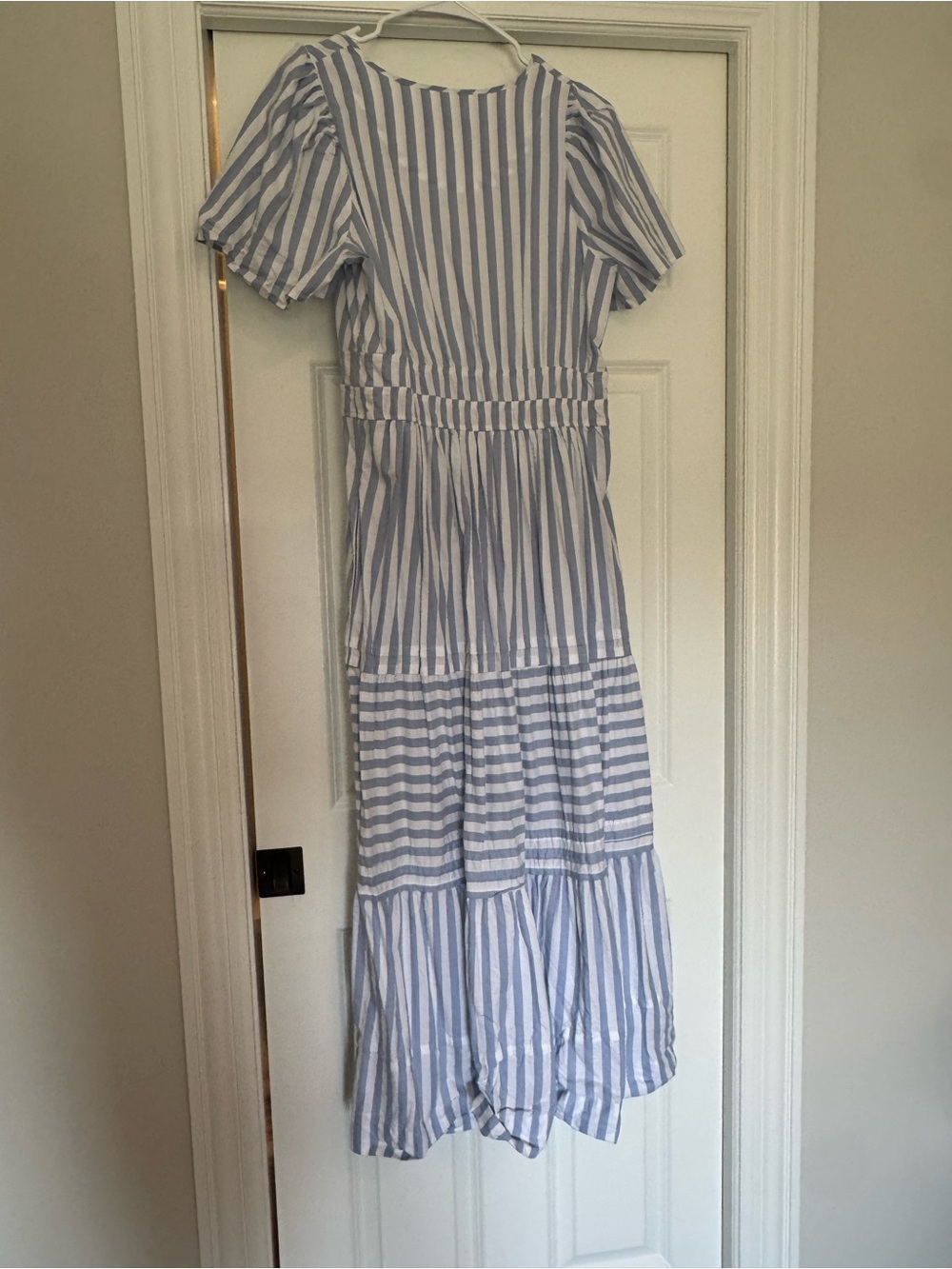 Anthropologie Blue and White Striped Midi Dress - Picture 3 of 5